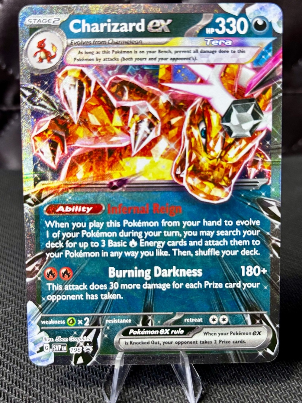 Pokemon Charizard ex Tera Holo - Black Star Promo - NM